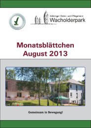 August - und Pflegeheim Wacholderpark