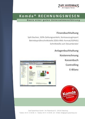 Komda® RECHNUNGSWESE N - Zapf Systemhaus GmbH