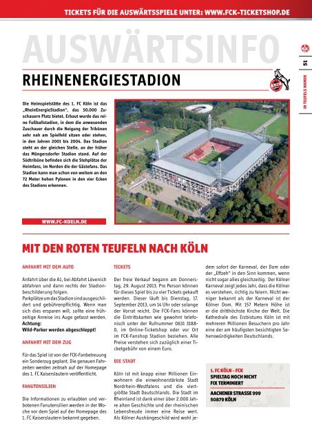 FCK - FC ENERGIE COTTBUS - 1. FC Kaiserslautern