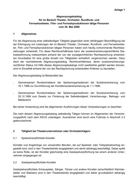 Gesetz zur Förderung der Selbständigkeit; Versicherungs-, Beitrags ...