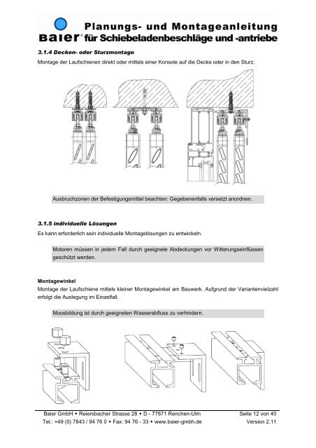 Montageanleitung Schiebeläden - Klappladen-Online