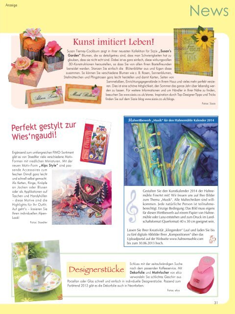 Bastelzeit Bastelzeit Magazin Mai / Juni 2013 - Kunst und Kreativ