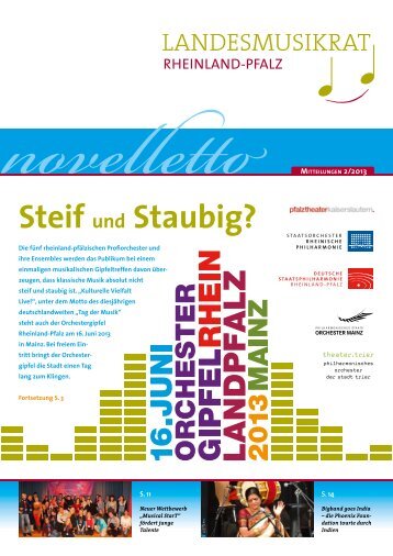 Steif und Staubig? - Landesmusikrat Rheinland-Pfalz