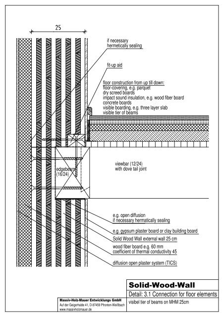 Ceiling Connection Pdf Massiv Holz Mauer