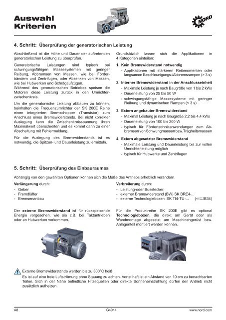 SK 200E + Getriebemotor SK 92x72.1 SK 93x72.1 = variable Drehzahl