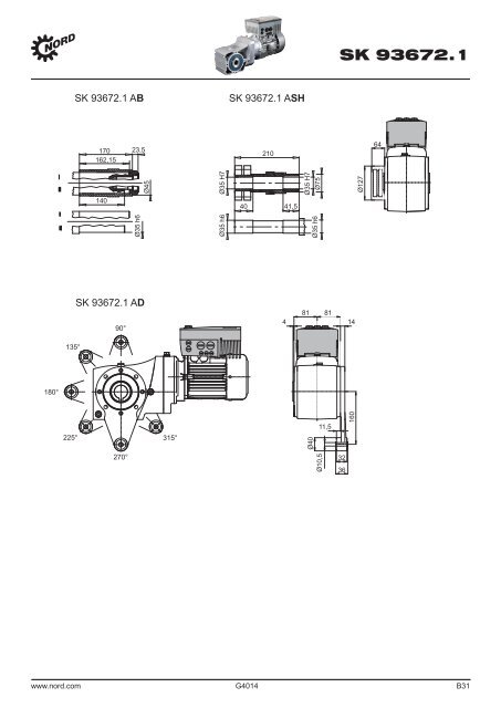 SK 200E + Getriebemotor SK 92x72.1 SK 93x72.1 = variable Drehzahl