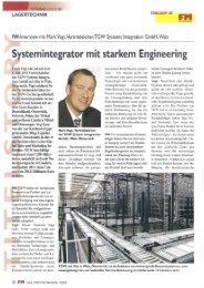 Systemintegrator mit starkem Engineering - TGW Logistics Group