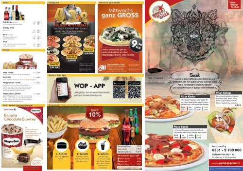 1. Schritt 2. Schritt 3. Schritt Wrap Kebap Pizza ... - World of Pizza