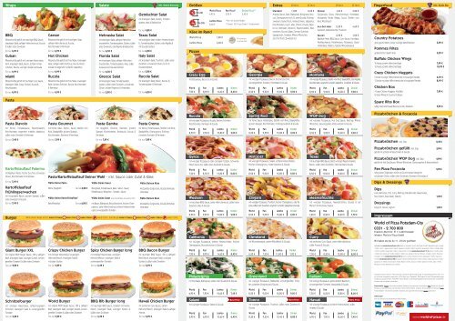 1. Schritt 2. Schritt 3. Schritt Wrap Kebap Pizza ... - World of Pizza