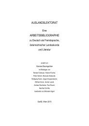 Arbeitsbibliographie - Österreichischer Austauschdienst