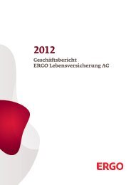 Geschäftsbericht 2012 ERGO Lebensversicherungs AG