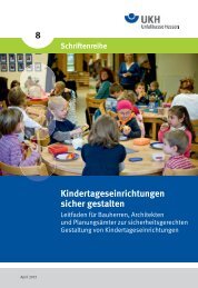 Kindertageseinrichtungen sicher gestalten 8 - Unfallkasse Hessen