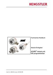 ACURO industry mit SSI programmierbar - Hengstler GmbH