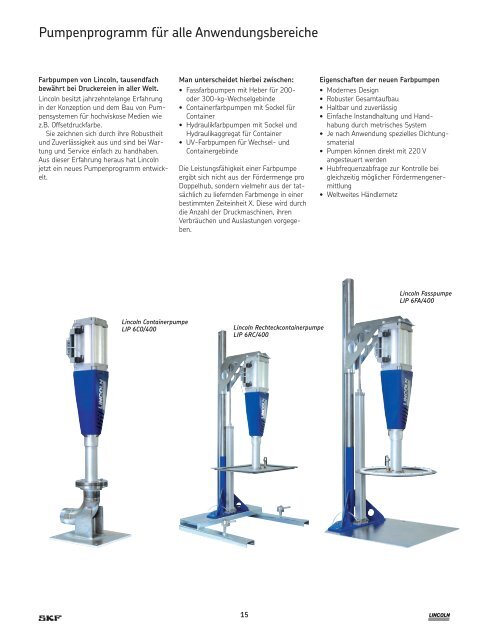 Lincoln Farbversorgungssysteme - SKF.com