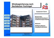 Windsogsicherung nach Dachdecker-Fachregel Symposium Sturm ...