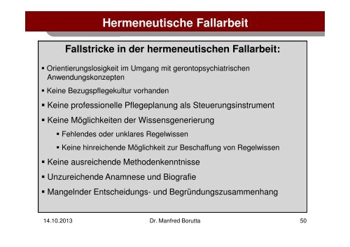 Hermeneutische Fallarbeit