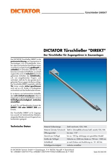 DICTATOR Türschließer "DIREKT"