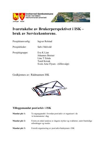 post og arkiv i ISK - Innherred samkommune