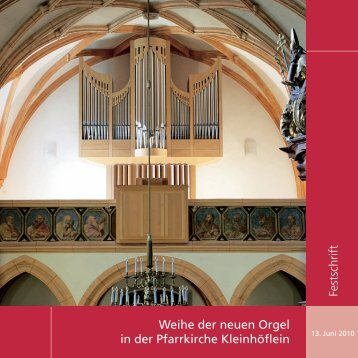 Festschrift - Eine Orgel für Kleinhöflein