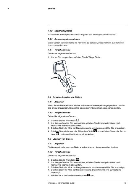 Benutzerhandbuch FLIR Ex-Serie