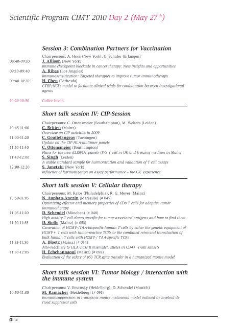 Abstract Book 2010 - CIMT Annual Meeting