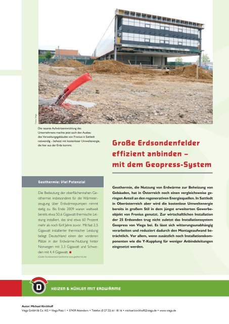 mit dem Geopress-System - Initiative CO2