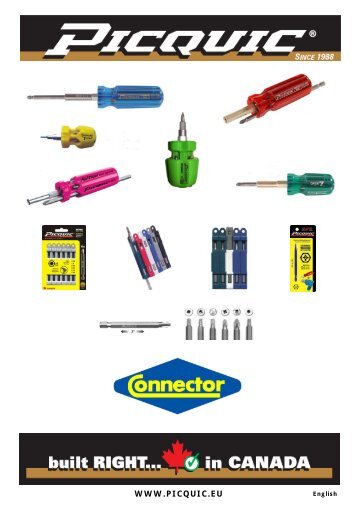 picquic catalog english - Connector BV