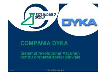 Prezentare DYKA Vacurain - Instal Focus