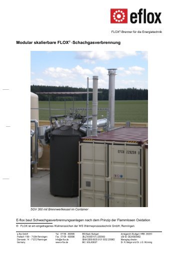 Infoblatt Modulare SGV - e-flox GmbH