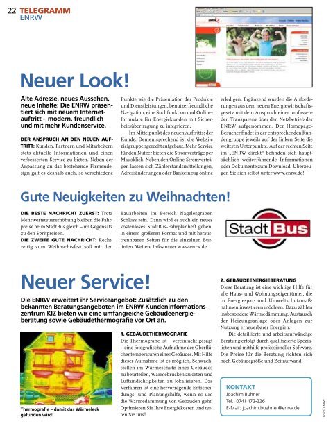 Ausgabe 04.06 - ENRW Energieversorgung Rottweil GmbH & Co. KG