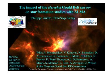 The impact of the Herschel Gould Belt survey on star ... - ESO