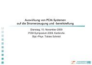 Auswirkung von auf die Stromerzeugun PCM-Systemen ng und ...