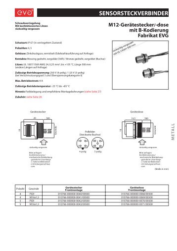 EVG Online-Katalog: RUNDSTECKVERBINDER