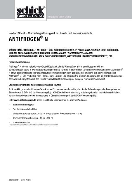 ANTIFROGEN N - Schick Gruppe GmbH + Co. KG