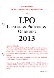 LPO 2013: Austauschseiten für die 1. Auflage Druck: September 2012