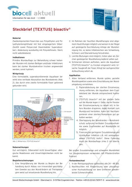 Wege zur sicheren Therapie des DFS mit [TEXTUS] bioactiv®