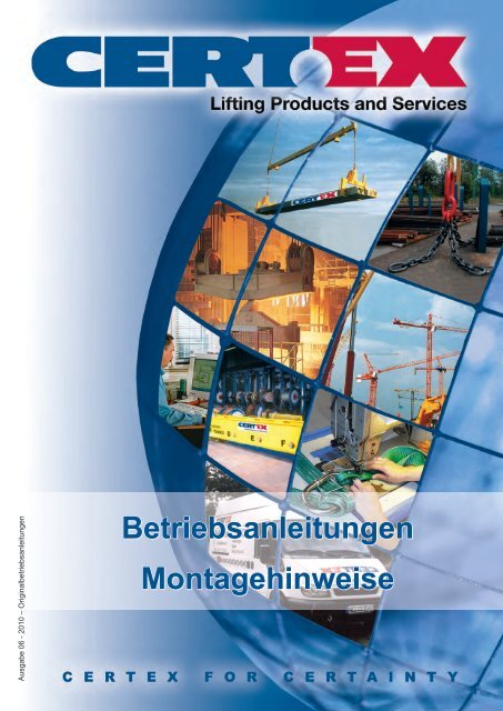 Betriebsanleitungen Montagehinweise - Certex Lifting & Service ...