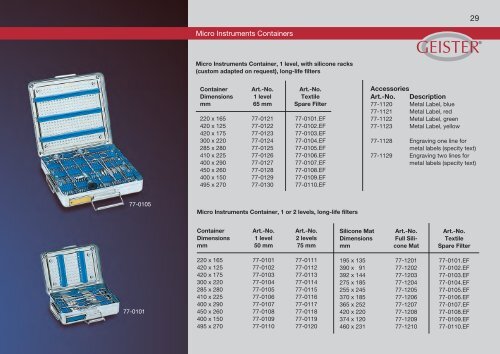 CleanLoop™ Sterilization Box - Geister