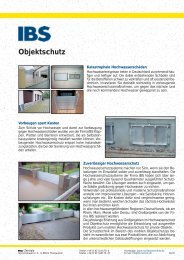 Produktdatenblatt Objektschutz - Hochwasserschutz