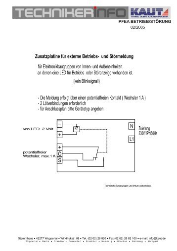 Zuleitung 230V/1Ph/50Hz + + Ö für Elektronikbaugruppen von Innen ...