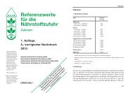 Referenzwerte für die Nährstoffzufuhr: Calcium - Deutsche ...