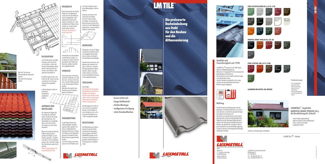 1 free Magazines from LUXMETALL
