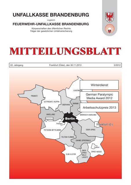 MITTEILUNGSBLATT - Unfallkasse Brandenburg