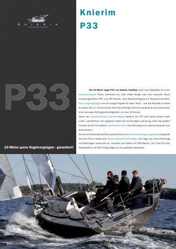 Knierim P33 - KNIERIM Yachtbau GmbH