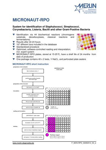 MICRONAUT-RPO - MERLIN Diagnostika GmbH