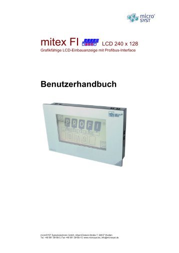 mitex FI - MicroSYST Systemelectronic GmbH