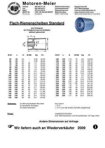 Preislisten PDF - Motoren-Meier