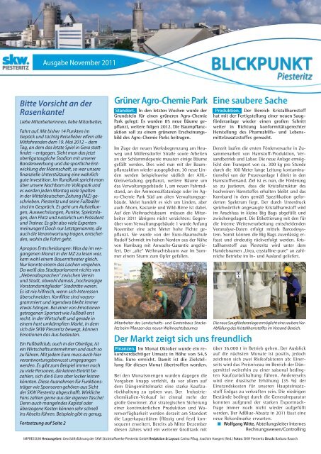 Ausgabe November 2011.pdf - SKW Stickstoffwerke Piesteritz GmbH