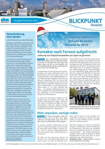 Ausgabe Dezember 2012.pdf - SKW Stickstoffwerke Piesteritz GmbH