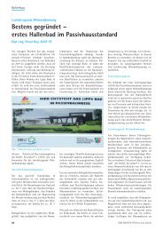 Bestens gegründet – erstes Hallenbad im Passivhausstandard - BASF